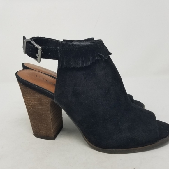 Lucky Brand Black Suede - Picture 3 of 9